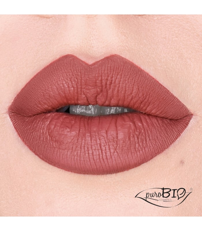 PUROBIO-ENCRE A LEVRES LIPTINT-Texture douce et confortable fini mat