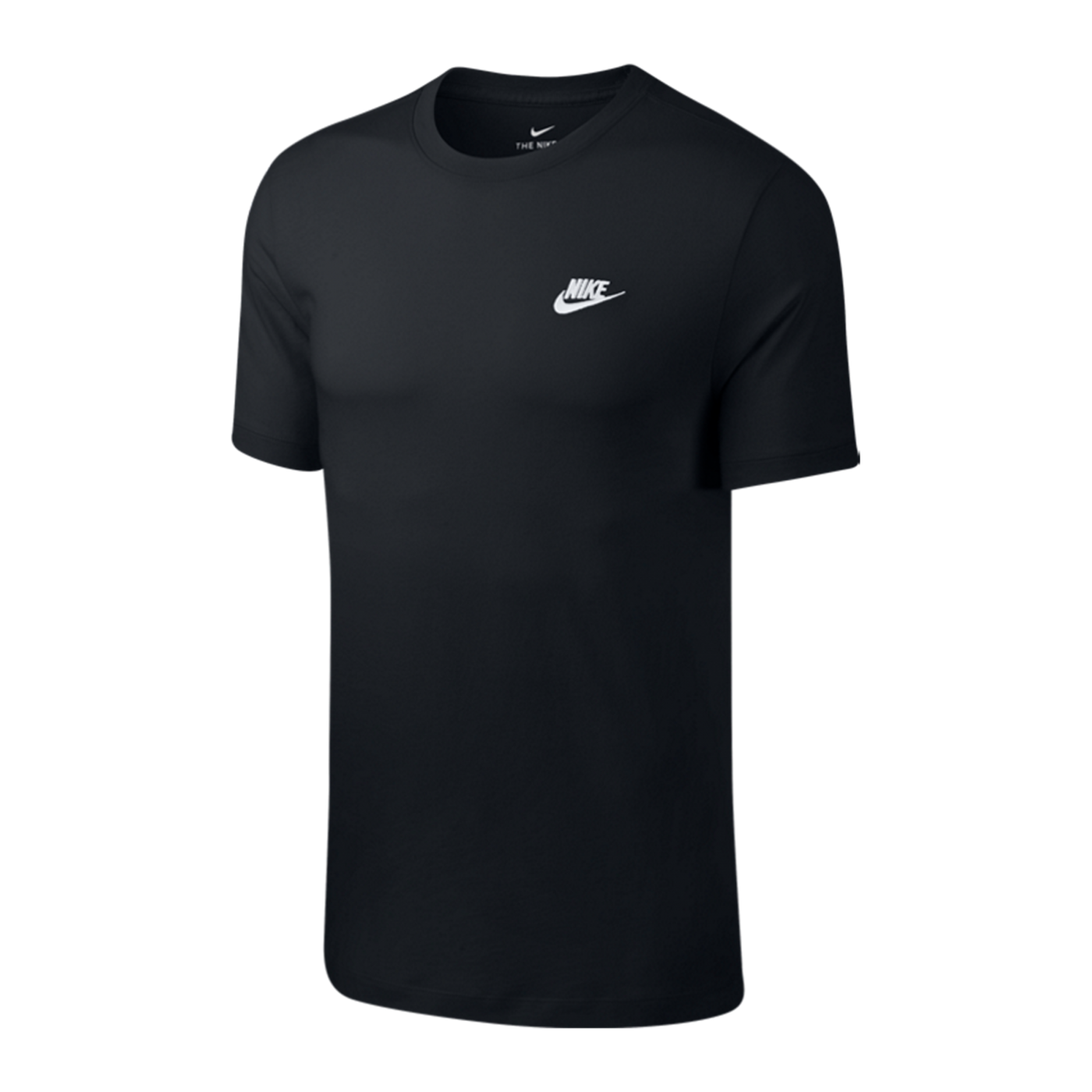 Nike Club T-Shirt Schwarz Weiss F013