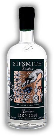 Sipsmith London Dry Gin 41,6% Sipsmith London Dry Gin 41,6% Besonders trocken mit einer pikanten Zitrusfrische. 0,7	 Liter - Vol 41,6%