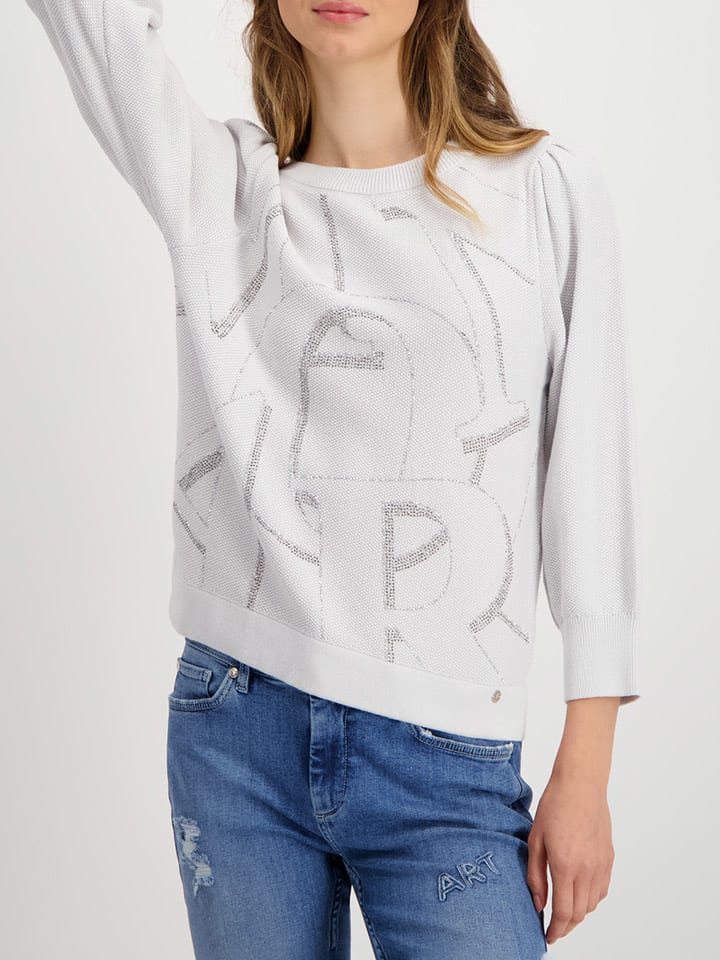 monari Pullover in Hellgrau günstig kaufen