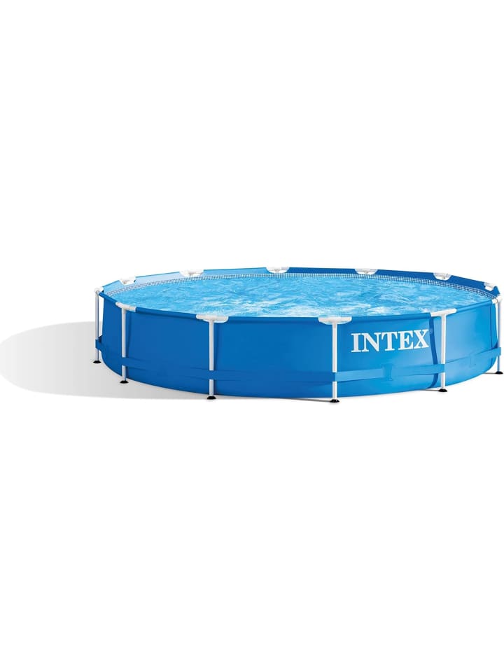 Intex Metal Frame Pool, 366x76cm inkl. Filterpumpe in blau günstig kaufen onesize
