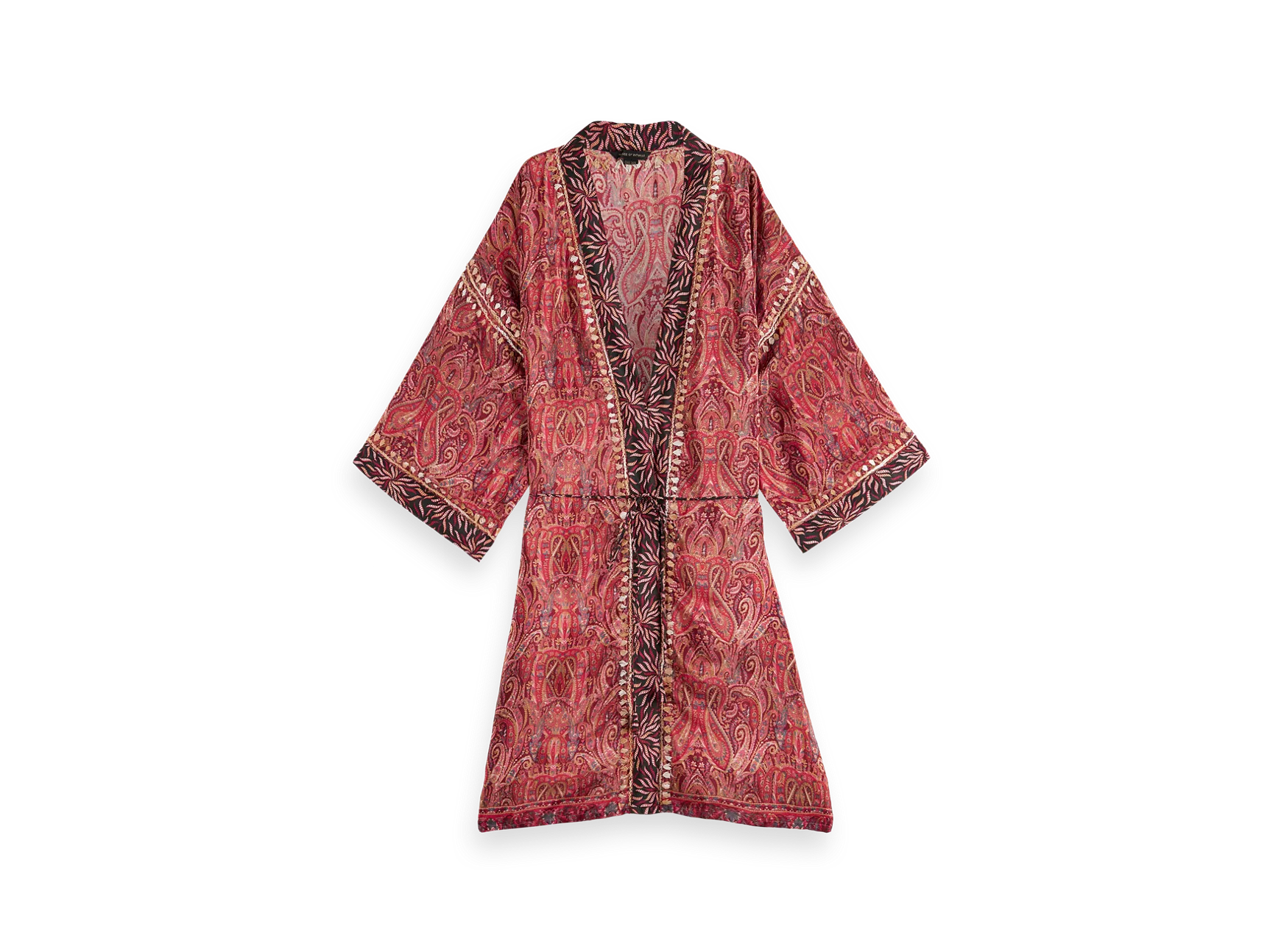 Jaypur Saree Kimono Bordeaux Rouge