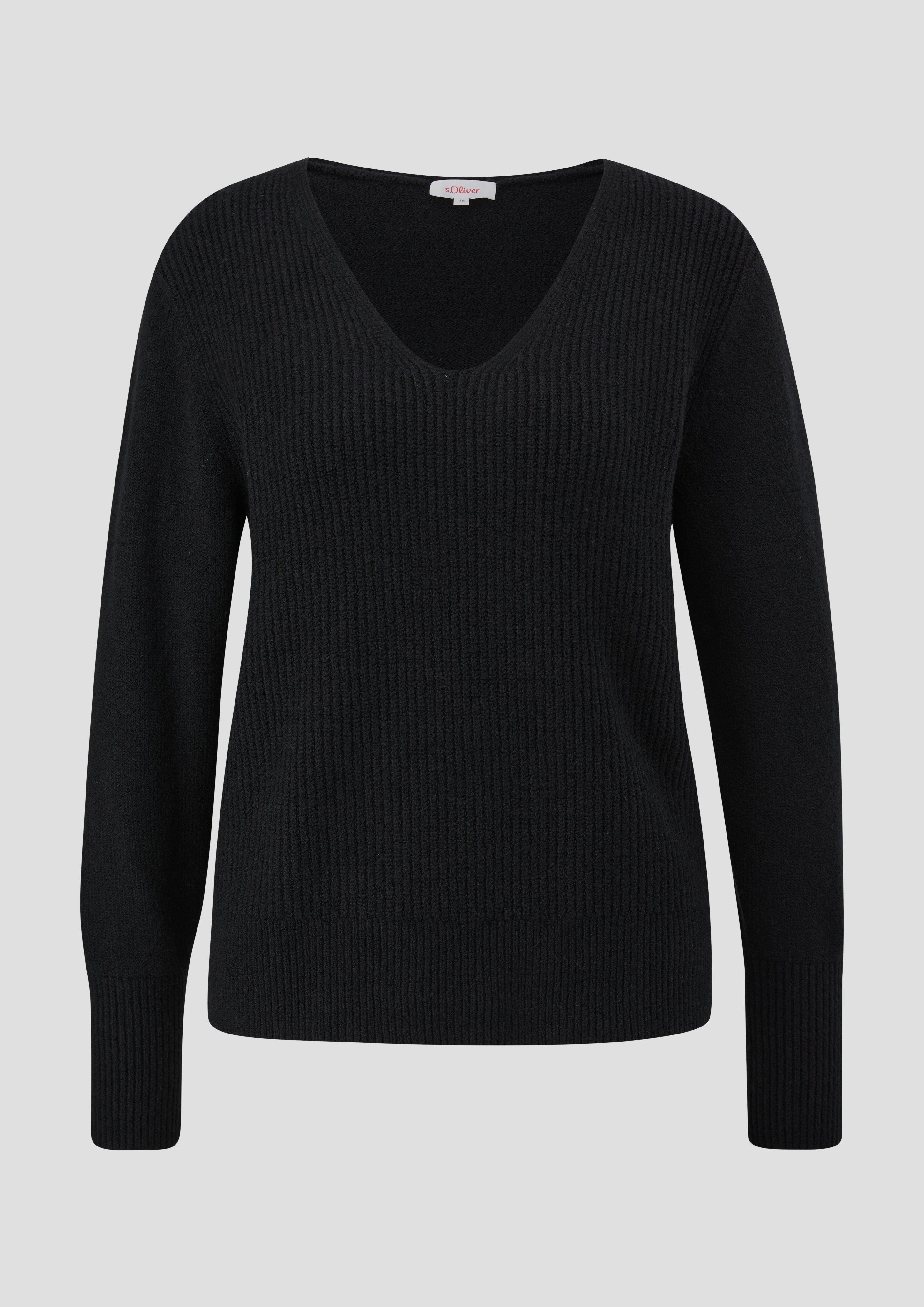 Strickpullover mit Rippstruktur  2136113-9999