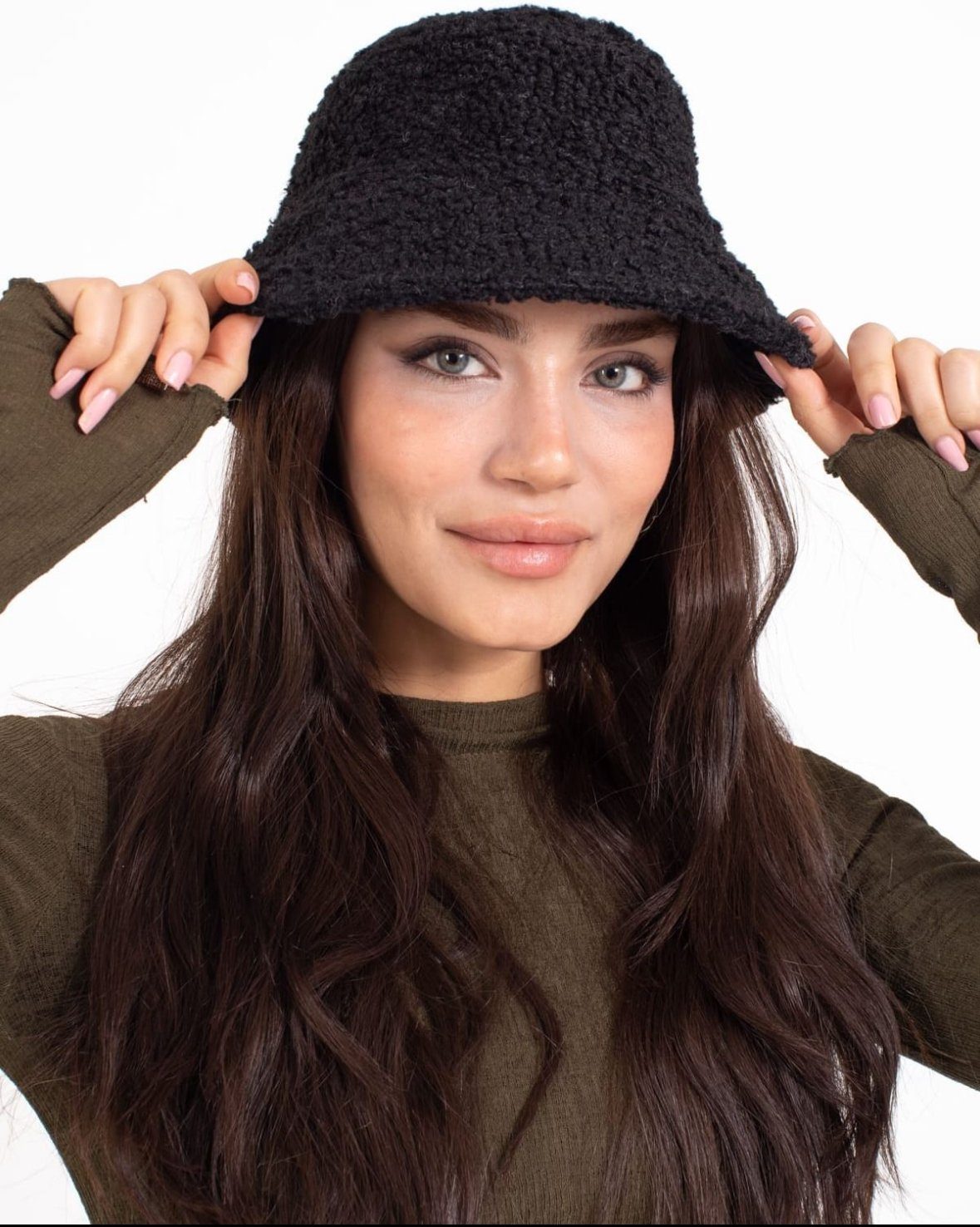 herémood Fischerhut Modischer Damenhut Wintermütze Anglermütze Fischerhut Bucket