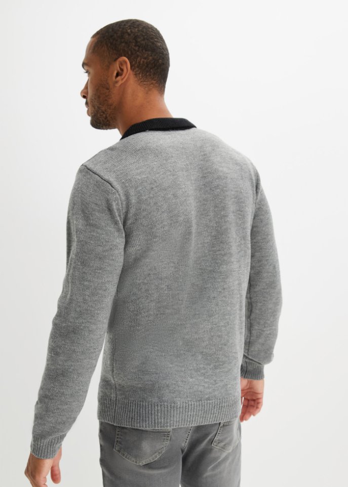 Pullover mit Polokragen