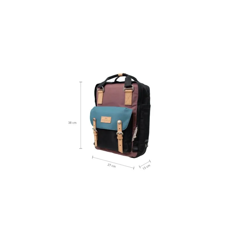Doughnut Macaroon Reborn Backpack - plum x denim