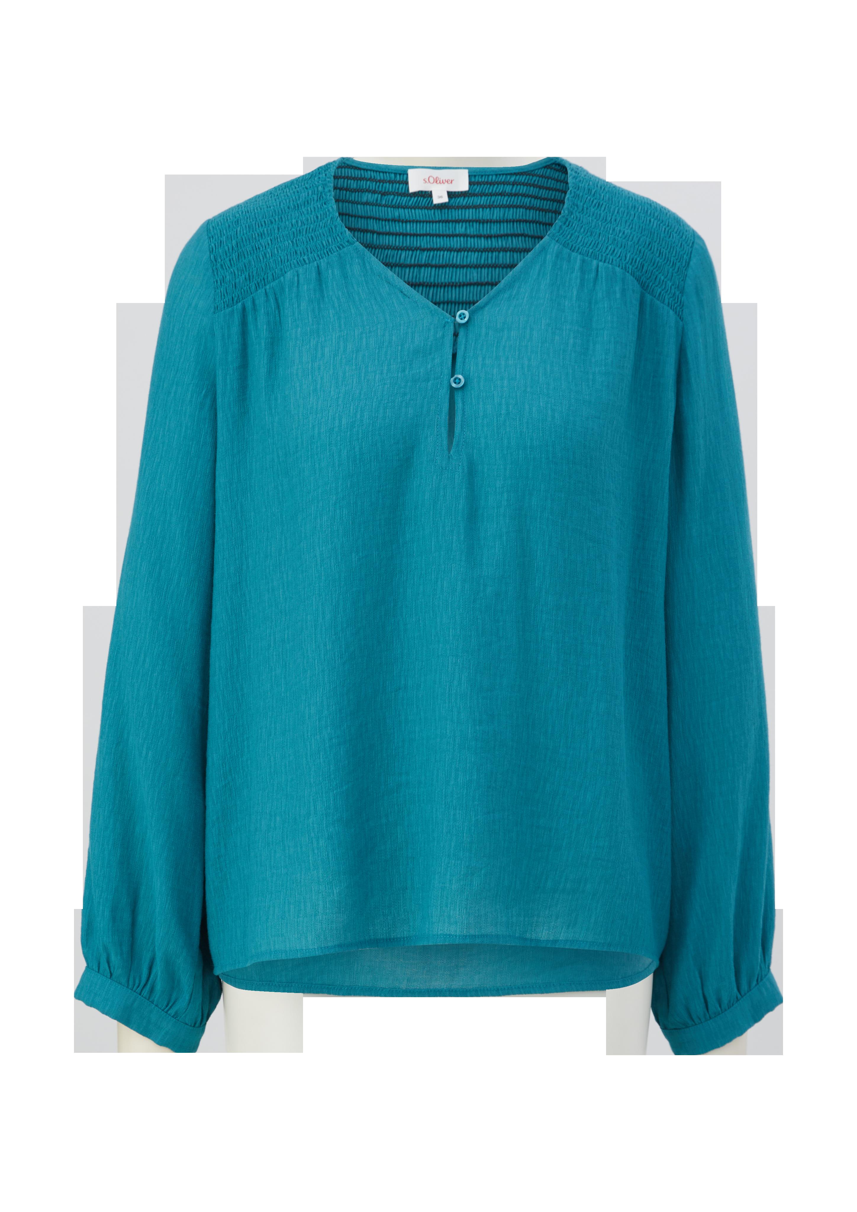 Bluse mit gesmokten Details  2135689-6694