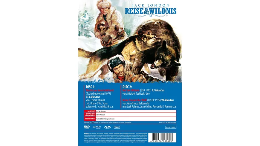 Jack London - Reise in die Wildnis  [2 DVDs]