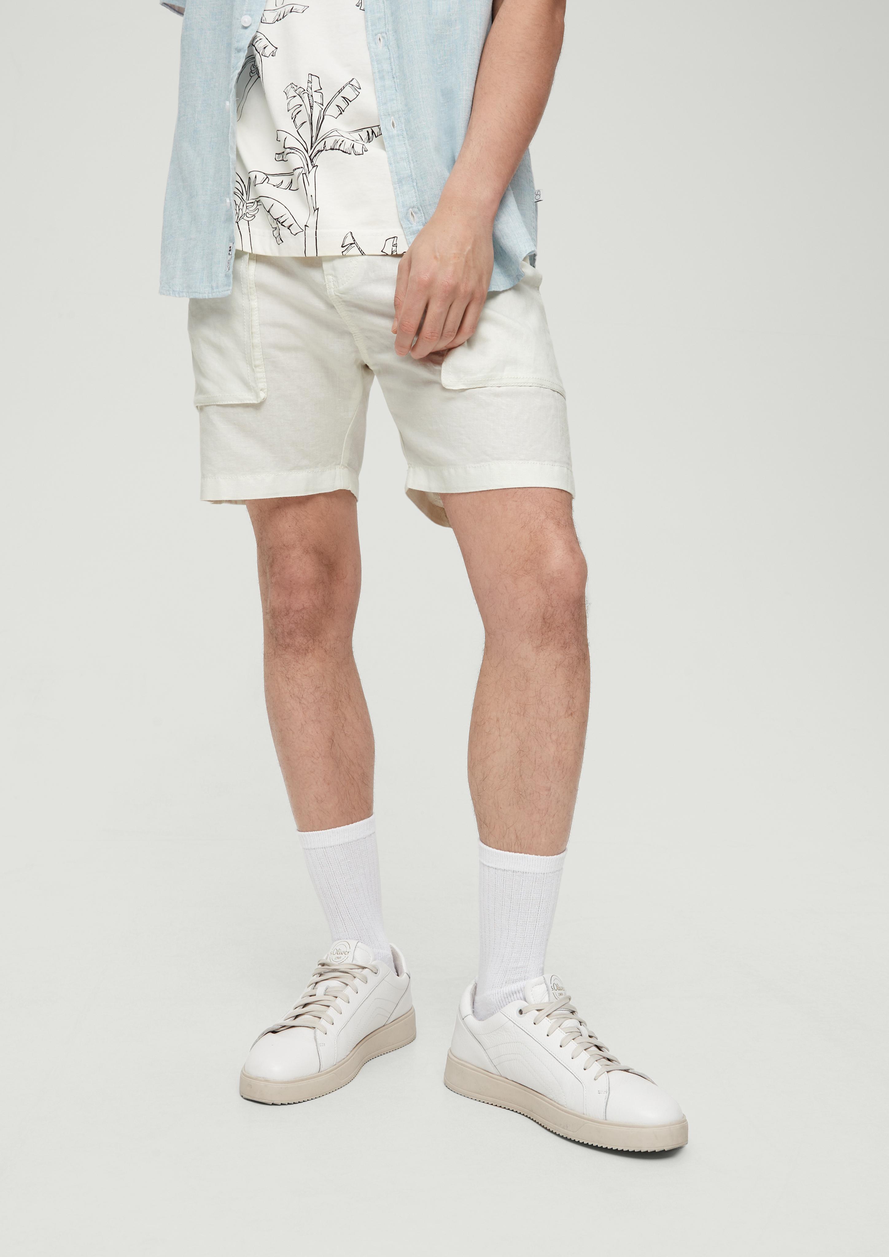 Regular: Shorts aus Leinenmix  2131609-8000