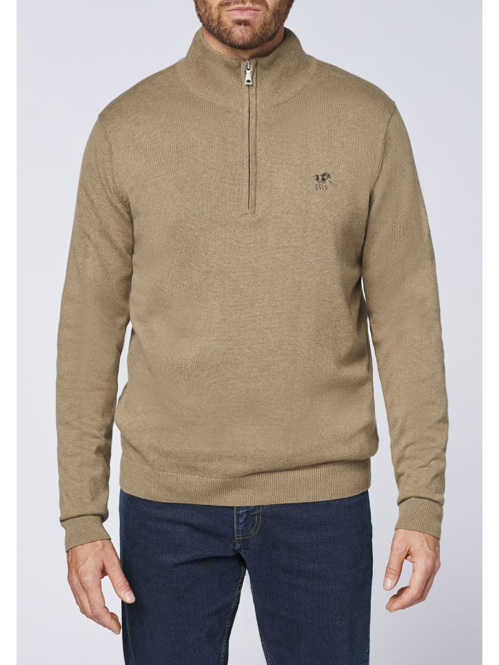 Polo Sylt Strickpullover in Grau günstig kaufen