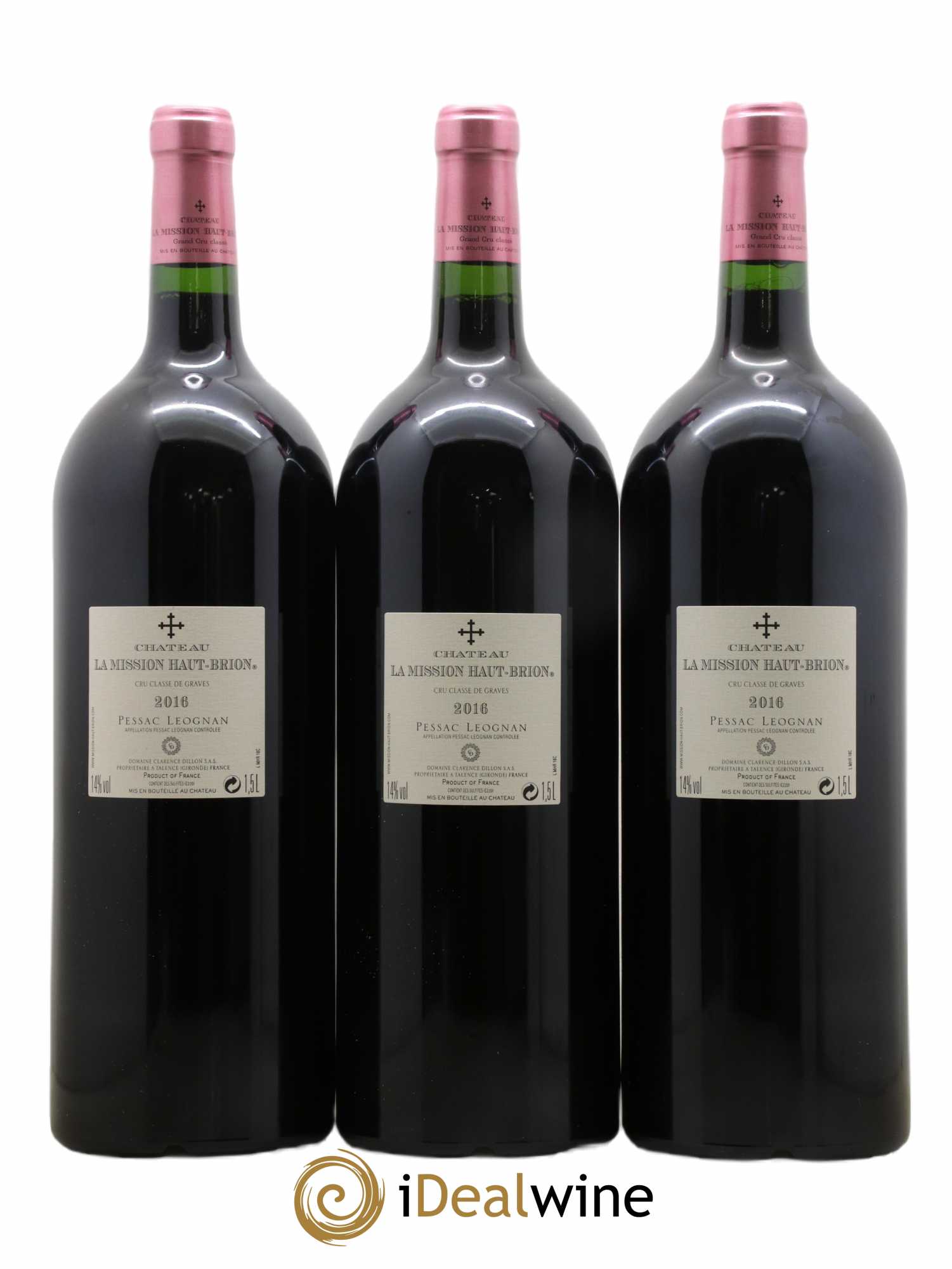 Château La Mission Haut-Brion Cru Classé de Graves  2016 - Lot de 6 Magnums