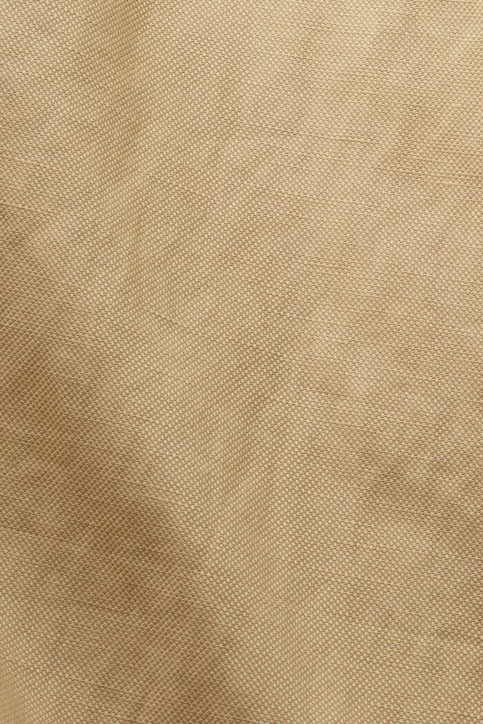 Pull-on-Hose mit weitem Bein, Leinenmix