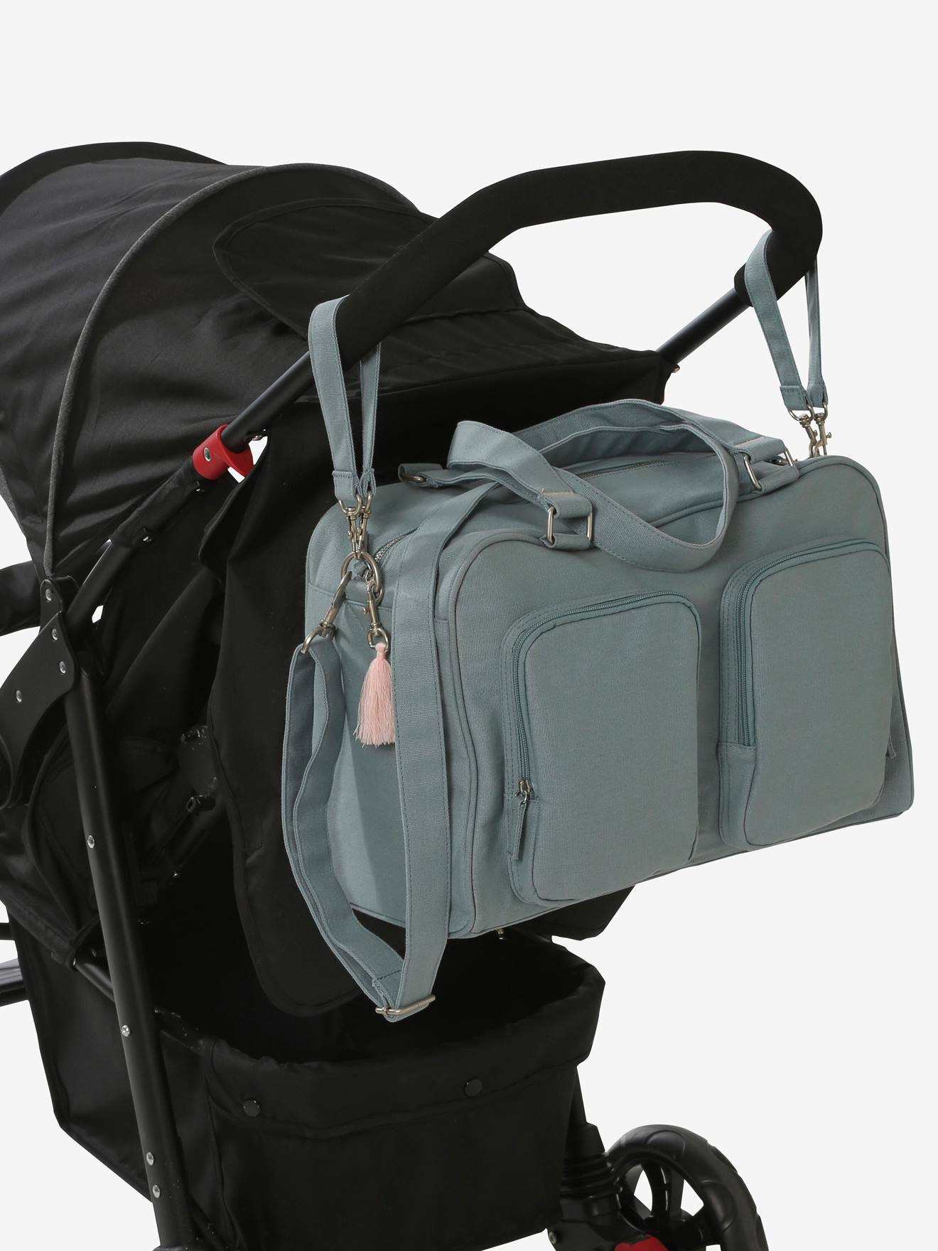 Vertbaudet Wickeltasche FAMILY, personalisierbar - sandfarben leoprint