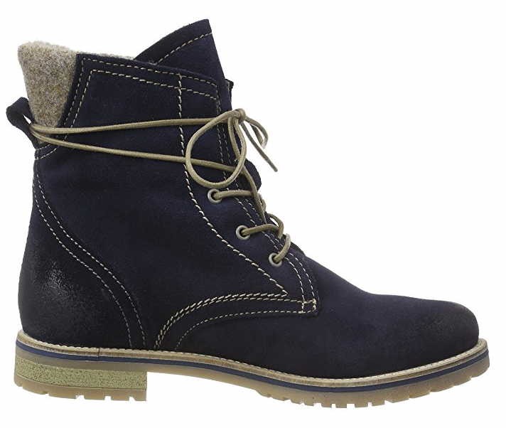TAMARIS Schnür-Stiefeletten blau Da.-Stiefel