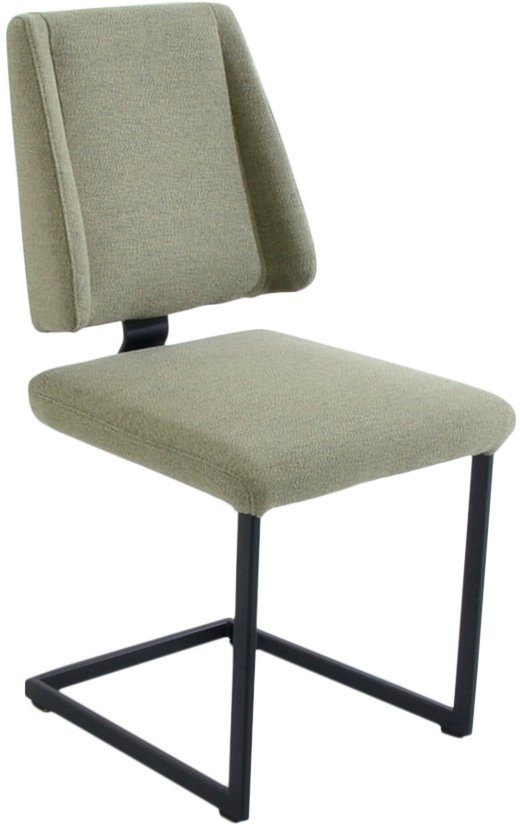 K+W Komfort & Wohnen Freischwinger Longbeach (1 St), mit Gestell und Abstandshalter in Metall schwarz Struktur, Sitzkomfort