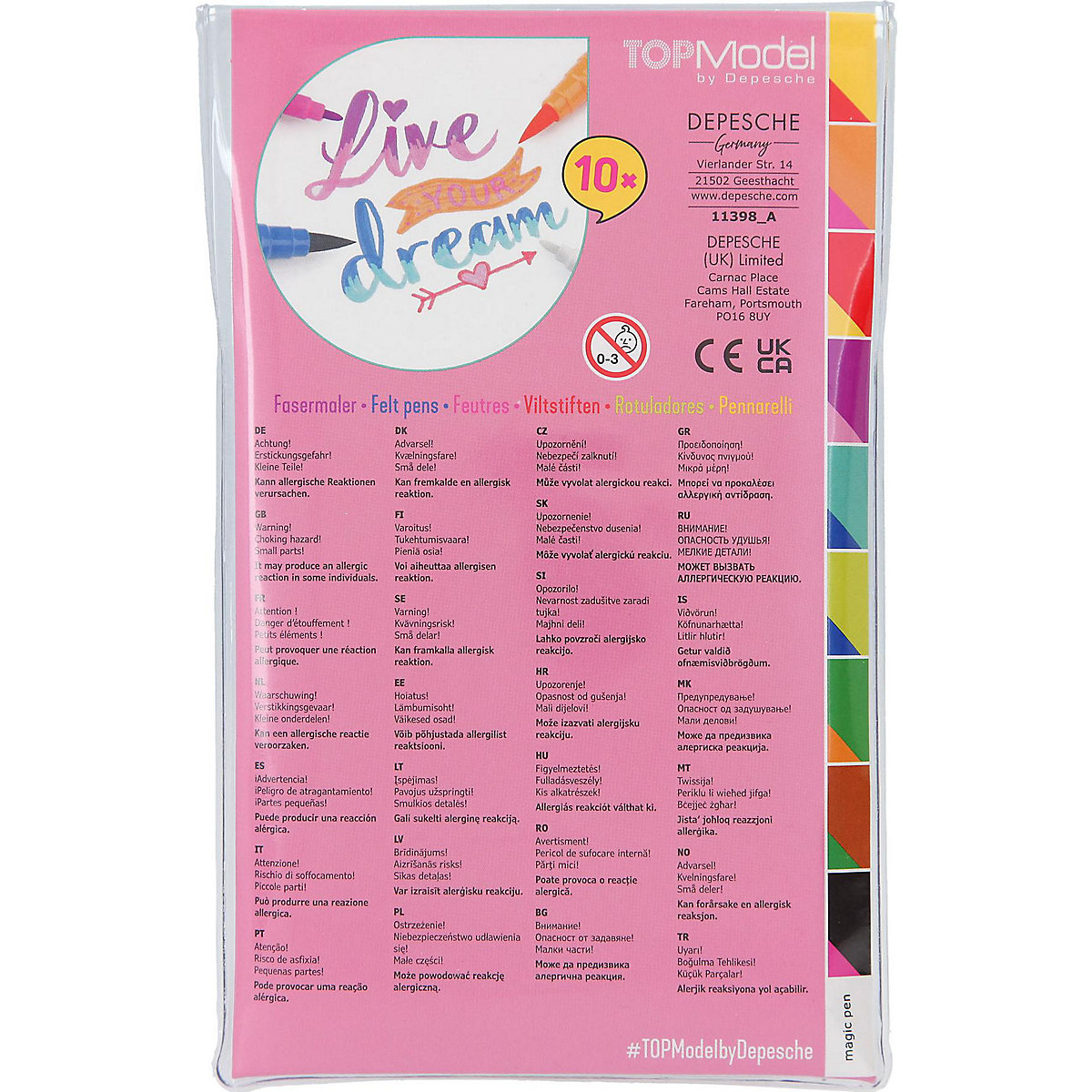 TOPModel Doppelfasermaler Magic, 10 Stifte