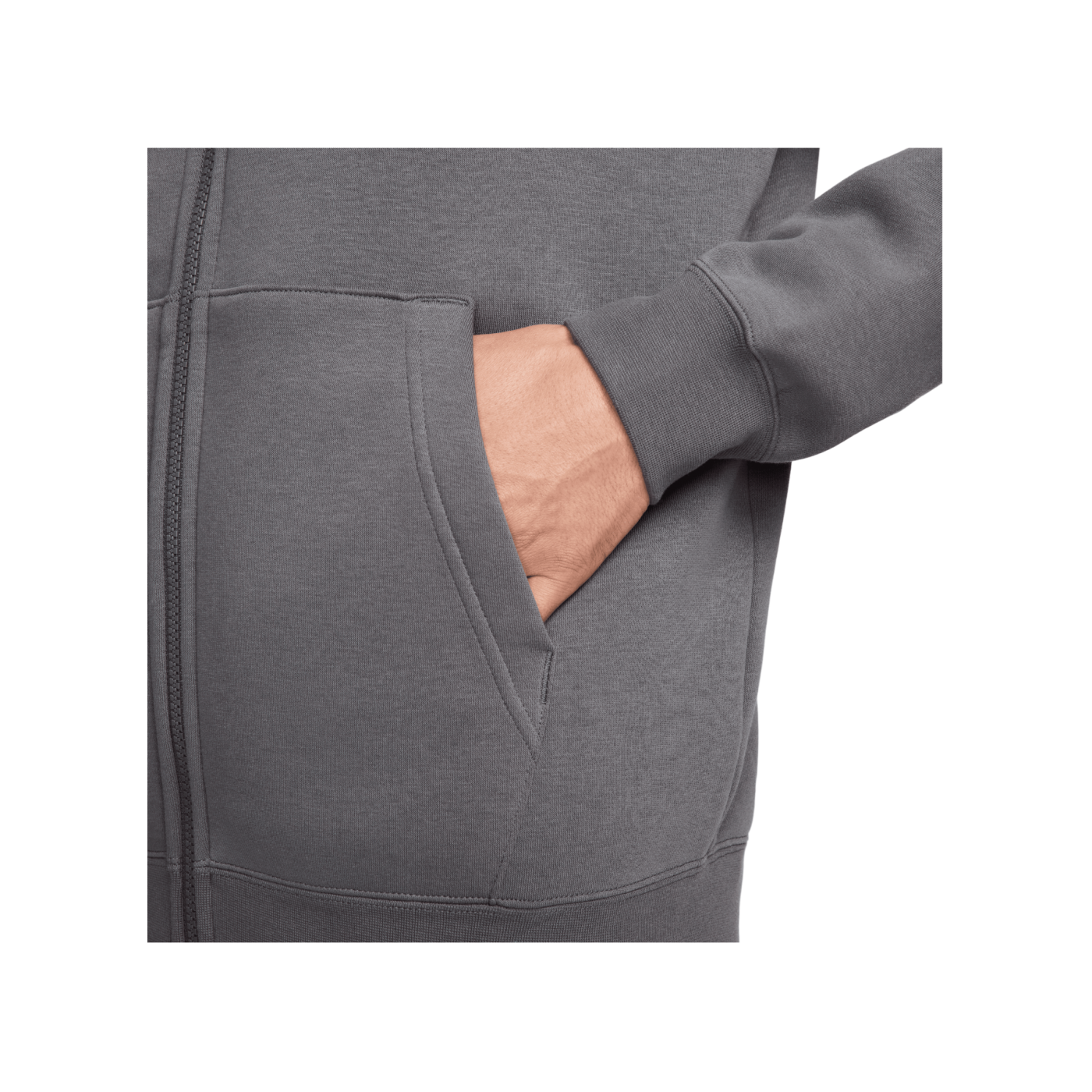 Nike Fleece Kapuzenjacke Grau F068