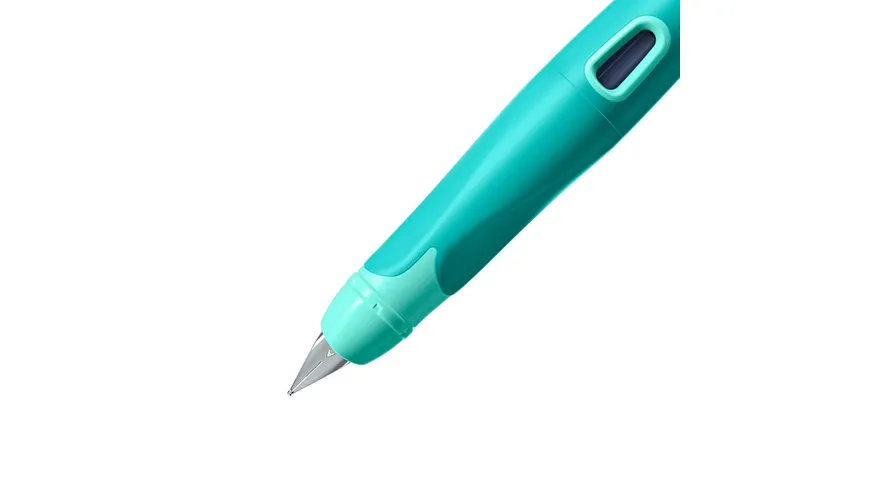 STABILO® EASYbirdy Füller für Rechtshänder in aqua grün/mint inklusive Patrone  - Schreibfarbe blau (löschbar)