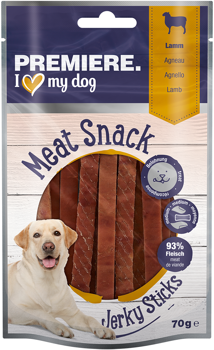 PREMIERE Snacks PREMIERE Meat Jerkys 6x70g Lamm
