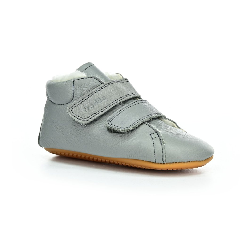 Froddo Light Grey G1130013-8 (Prewalkers Furry) hellgraue Winter-Lauflernschuhe