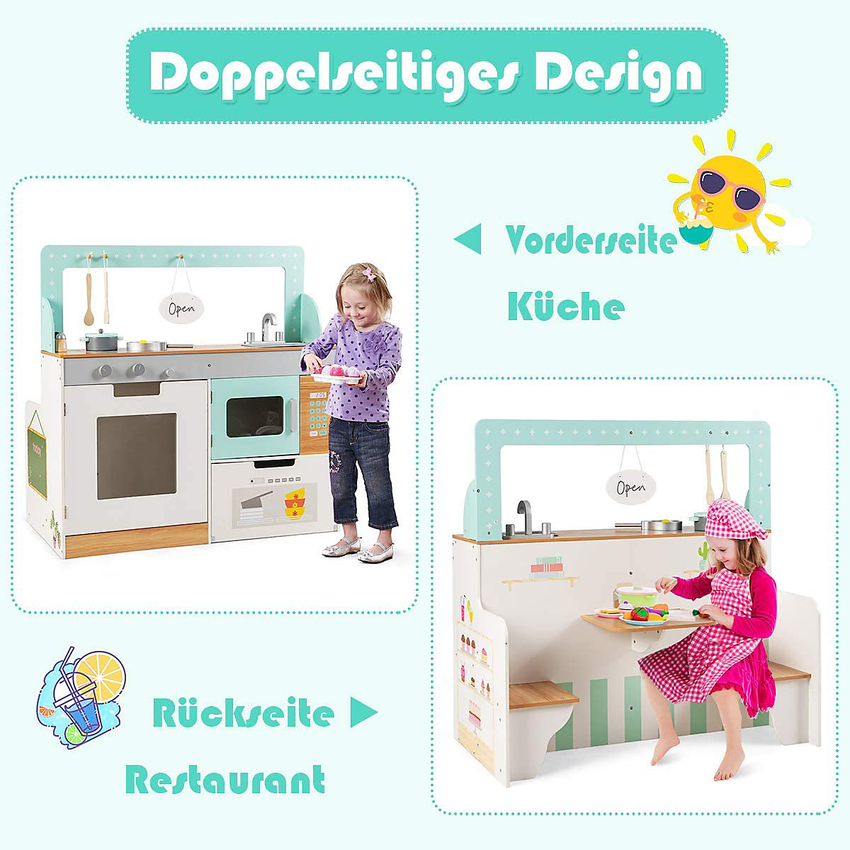 Kinderküche Spielküche Mit Sitzgruppe