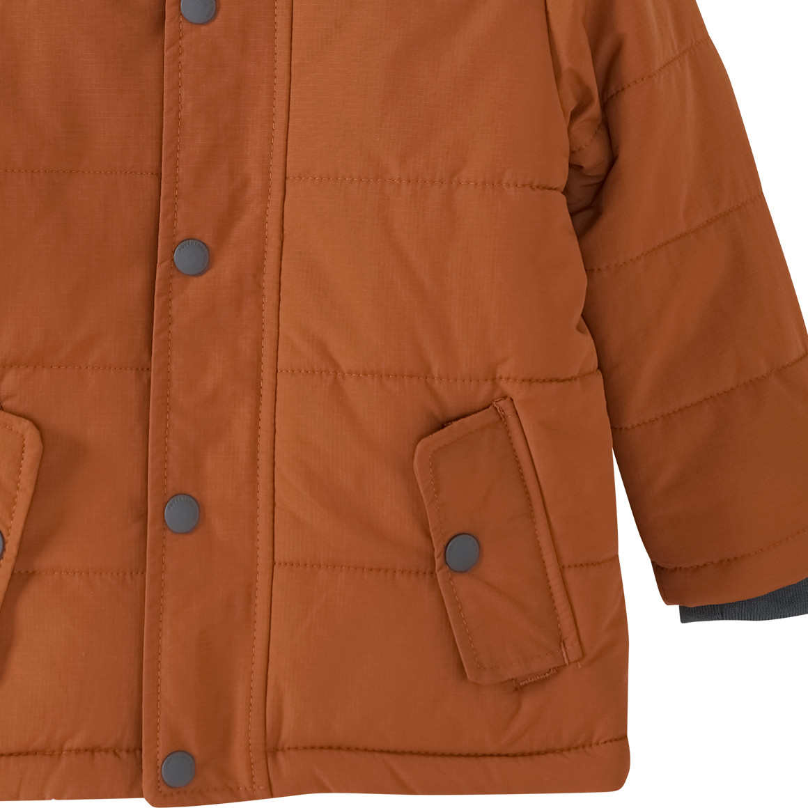 Jungen Winterjacke mit Farbteiler