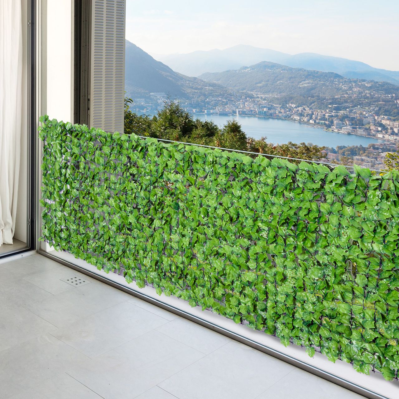 Outsunny Künstliche Hecke, Hellgrün 300 x 100 cm