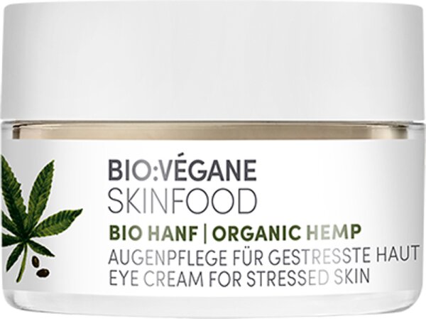 Bio:Végane Skinfood Bio Hanf Augenpflege Augencreme