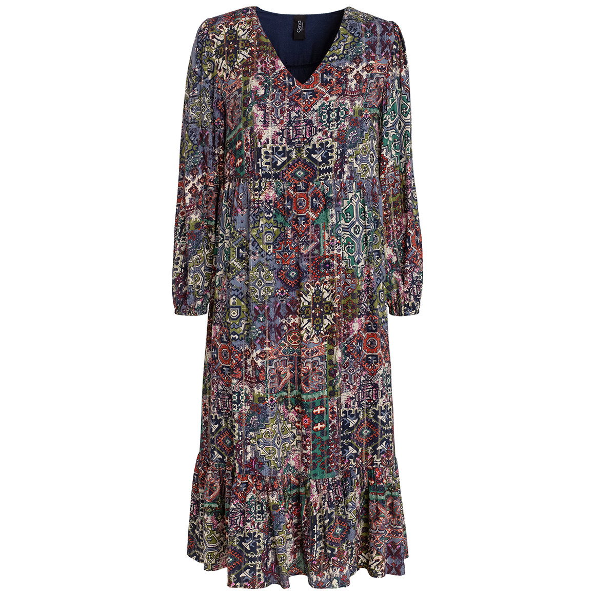 Damen Midi-Kleid mit Effektgarn
