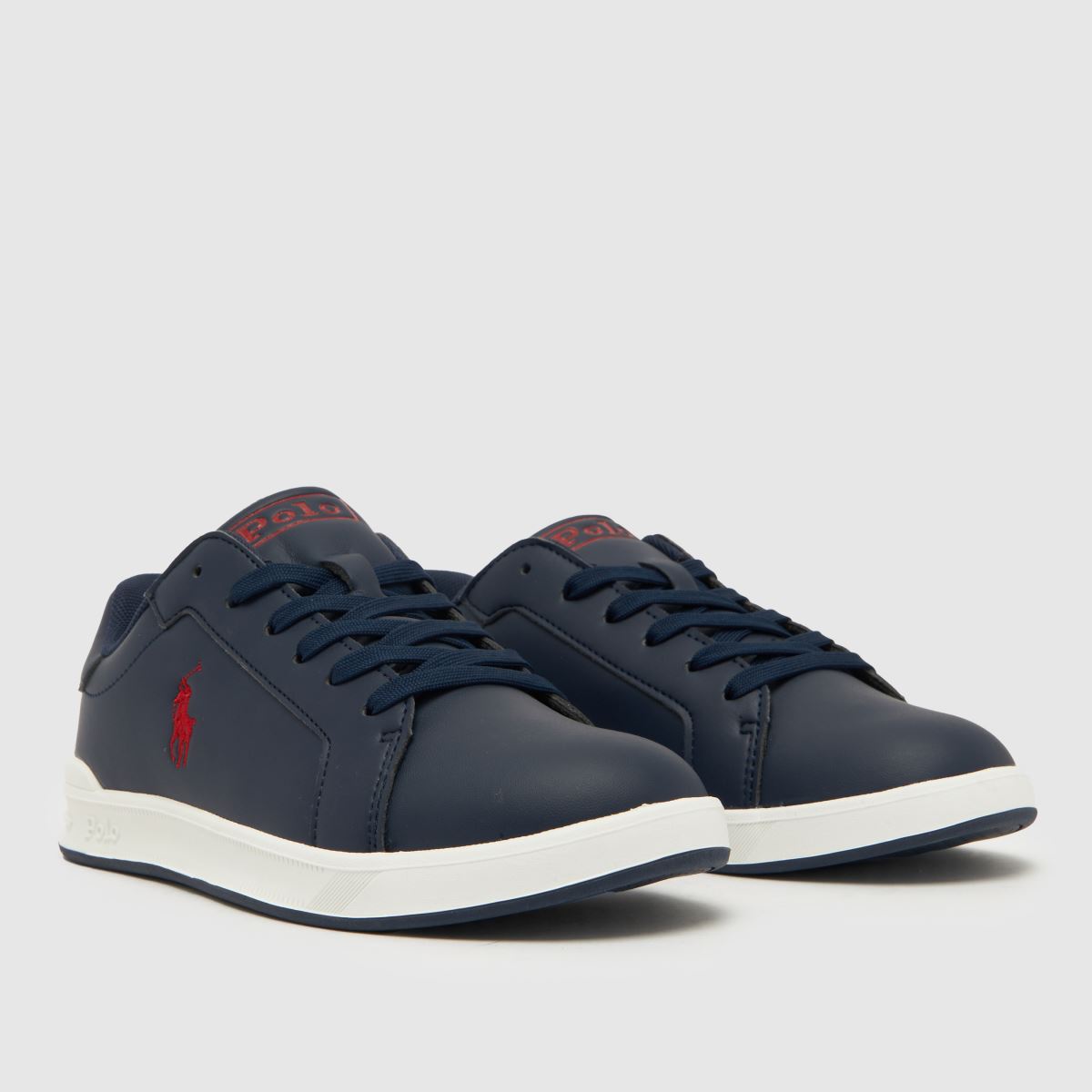 Polo Ralph Lauren sötétkék és piros Heritage Court II fiú gyerek tornacipő