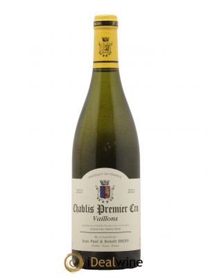 Chablis 1er Cru Vaillons Jean-Paul & Benoît Droin (Domaine)  2021 - Lot de 1 Bouteille