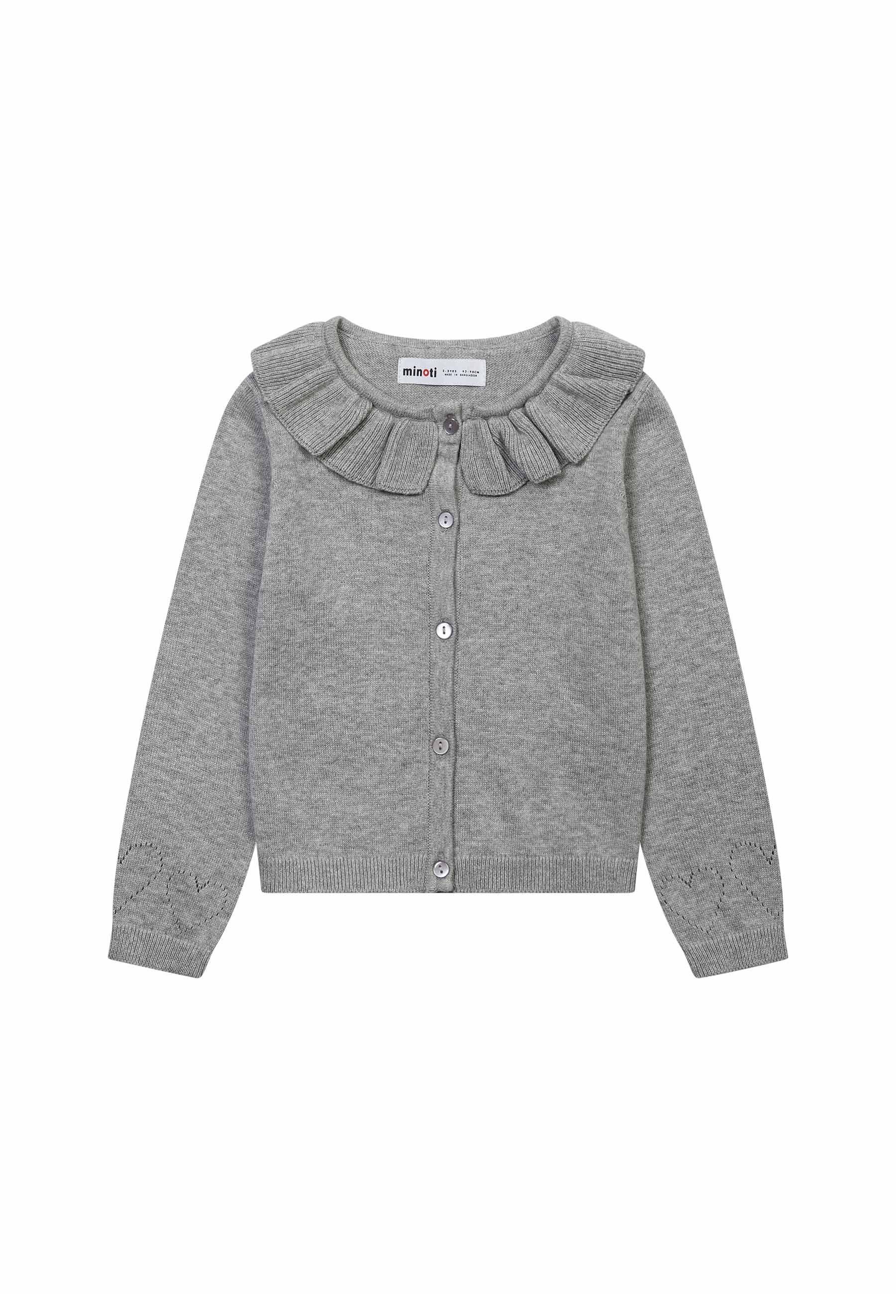 MINOTI Cardigan Gestrickte Rüschen-Strickjacke (3m-3y)