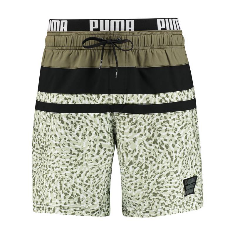 PUMA Swim Heritage Stripe Mid Badehose Funktionsunterhose Herren
