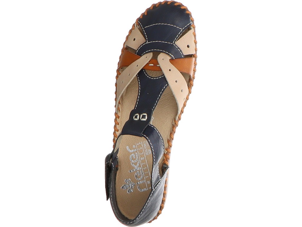 RIEKER Sportliche Slipper blau