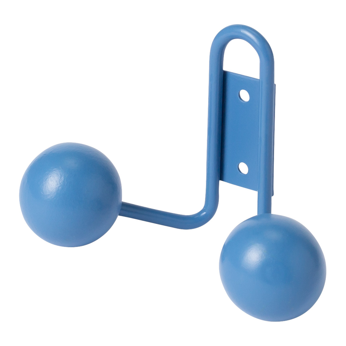 2er Kleiderhaken mit Kugeln