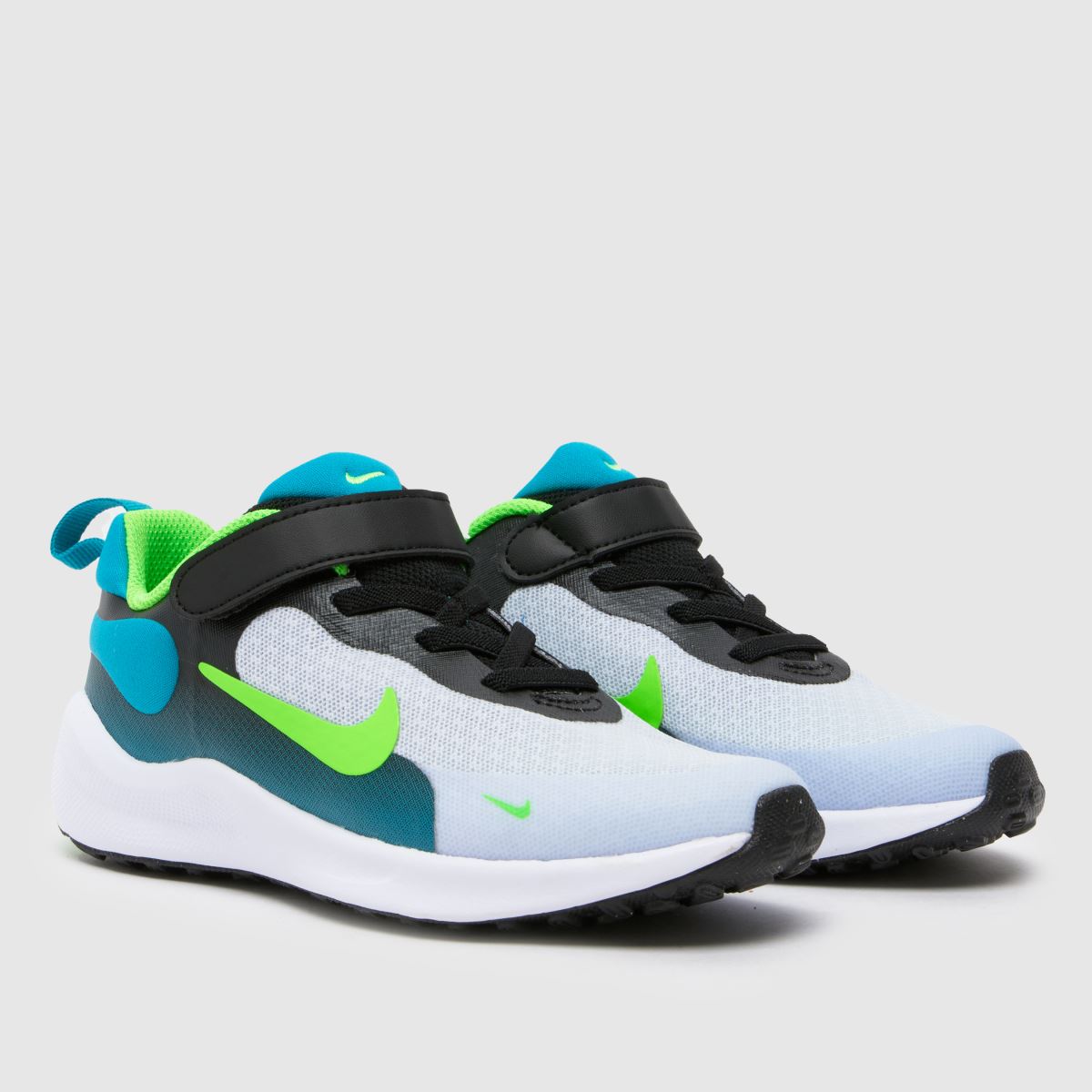 Nike Revolution 7 Pojkar Junior Tränare Svarta och Blå