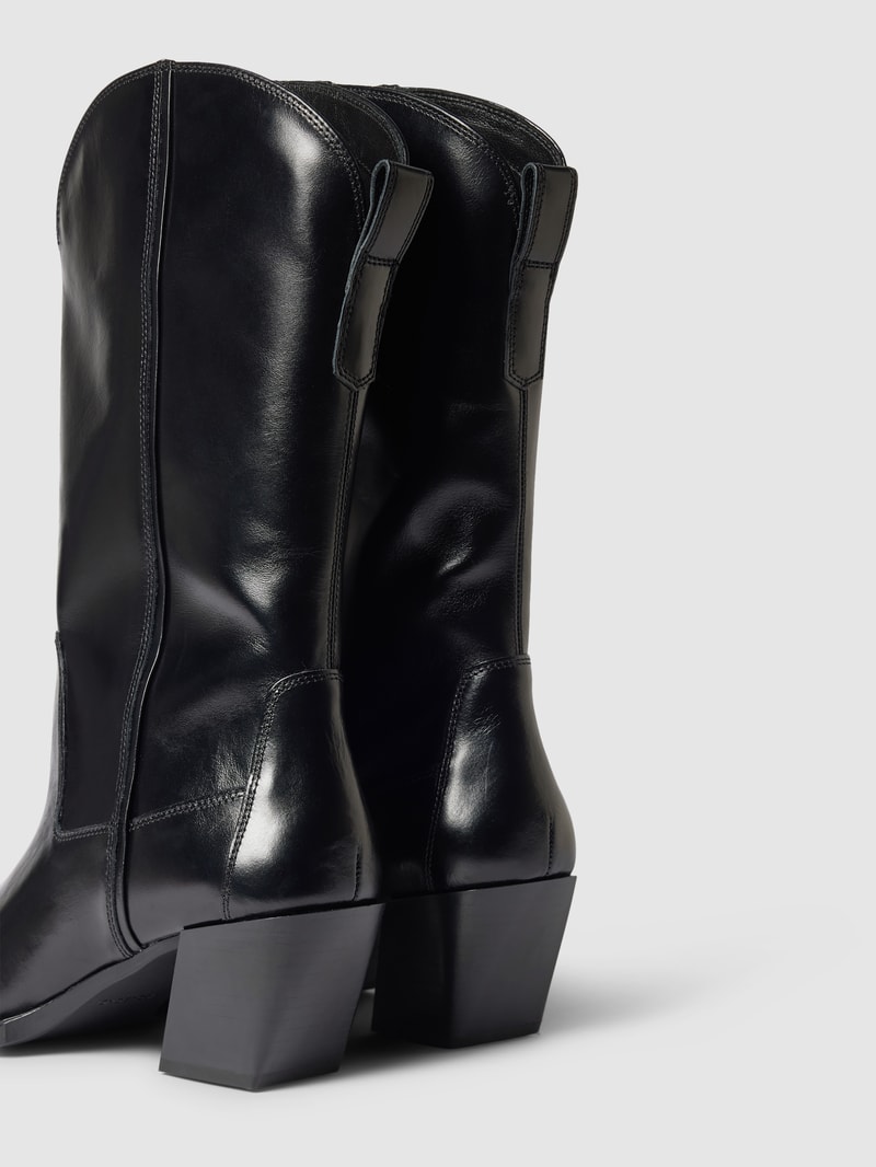 Stiefel aus Leder Modell 'ALINA' in schwarz