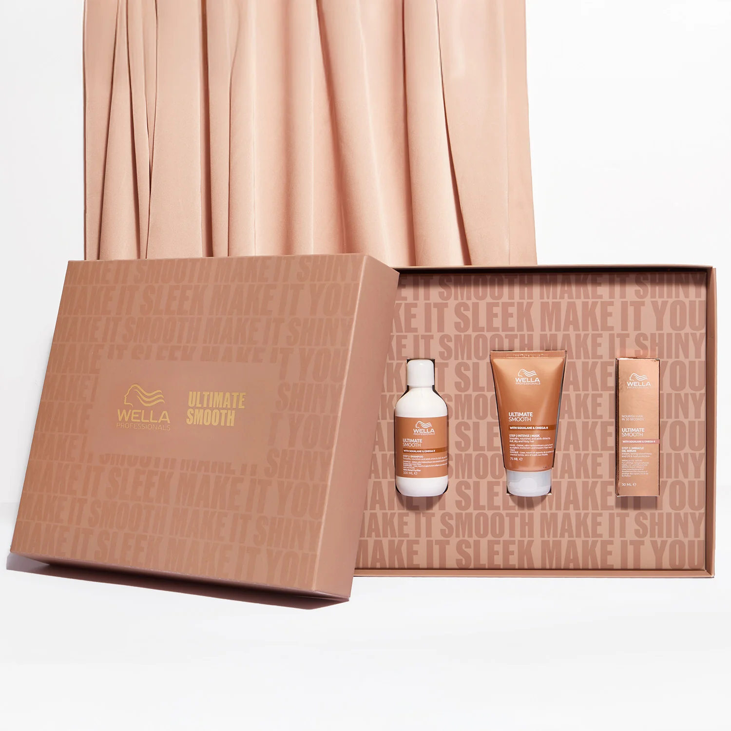 Set de regalo navideño Ultimate Smooth - Champú, mascarilla y sérum de aceite milagroso - Sets de regalo para el cabello, champú antiencrespamiento