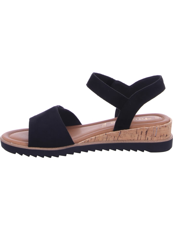 Tamaris Keilsandalette in schwarz günstig kaufen