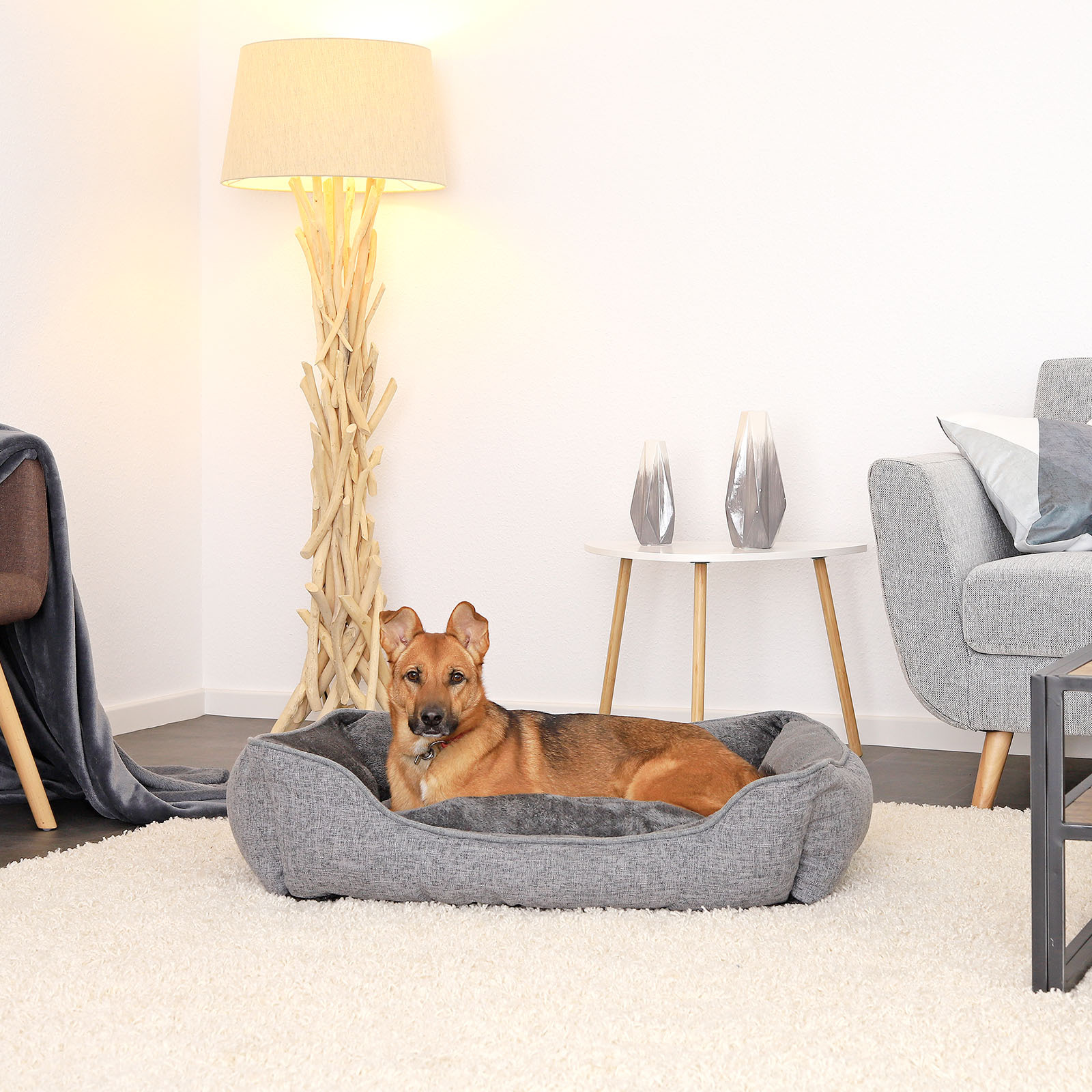 Lionto Hundebetten Lionto Hundebett meliert grau M