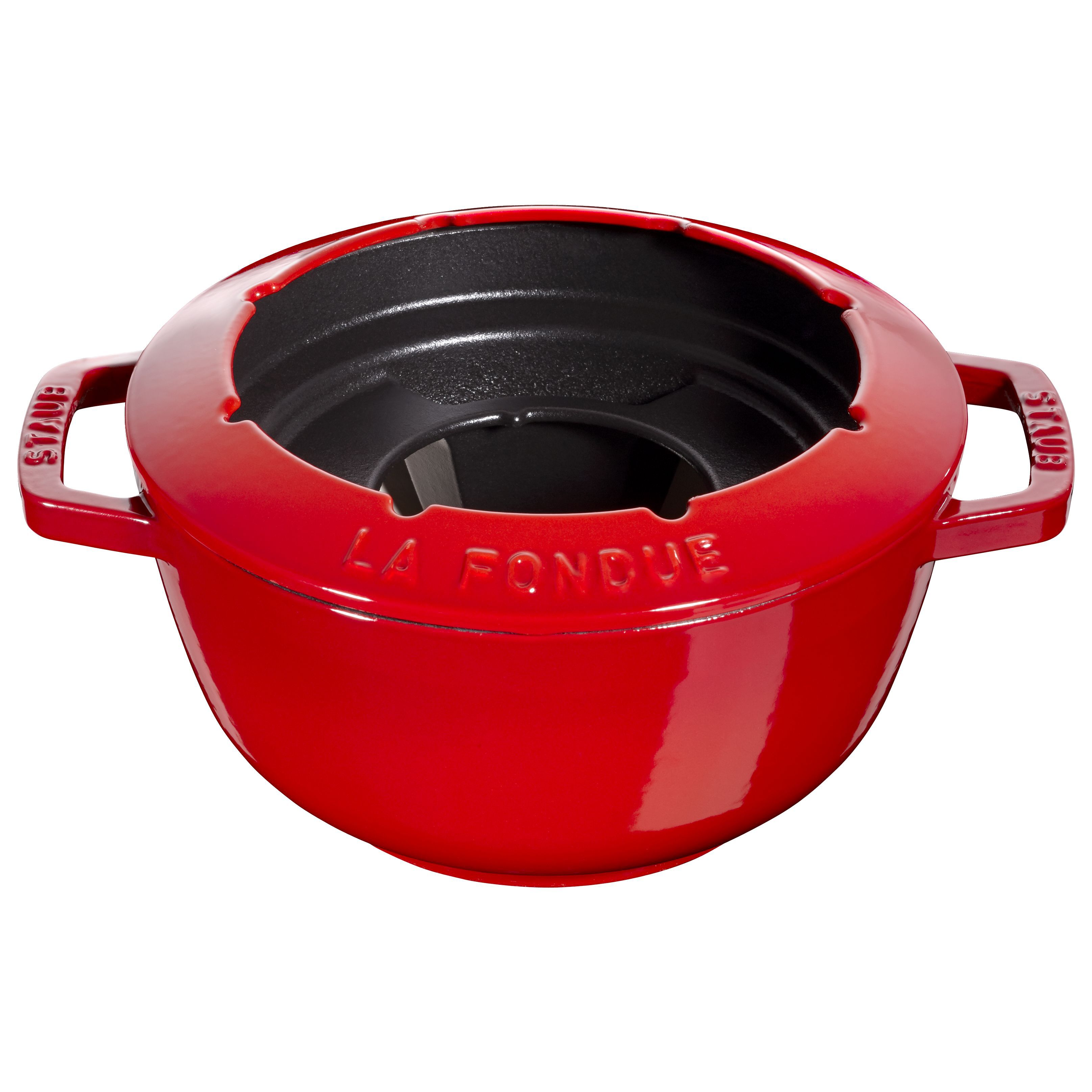 Fondue Set 20 cm, Kirsch-Rot