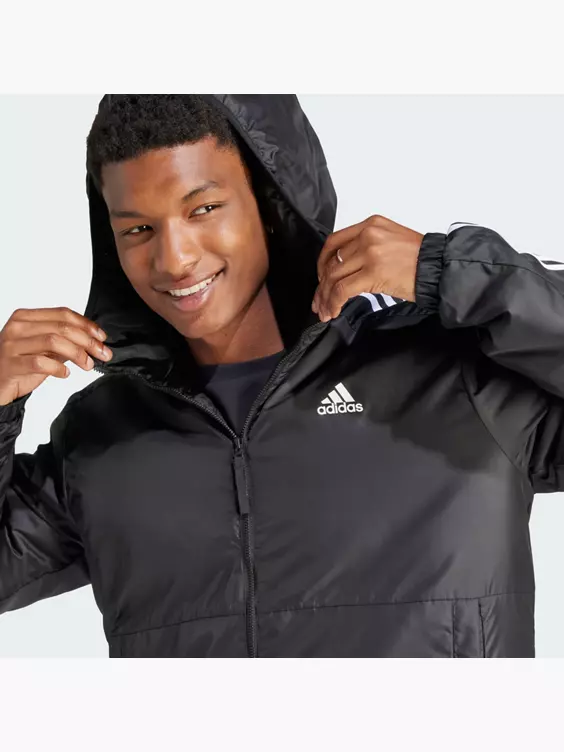 adidas Essentials 3-Streifen Insulated Hooded Jacke