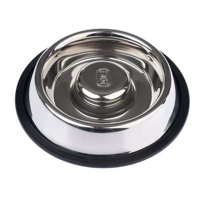 TIAKI Slow-Feeding-Napf Silvered