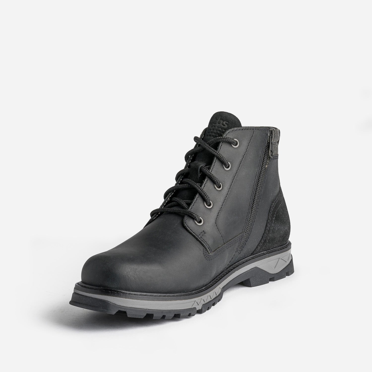 Boots à lacet TBS noir en cuir
