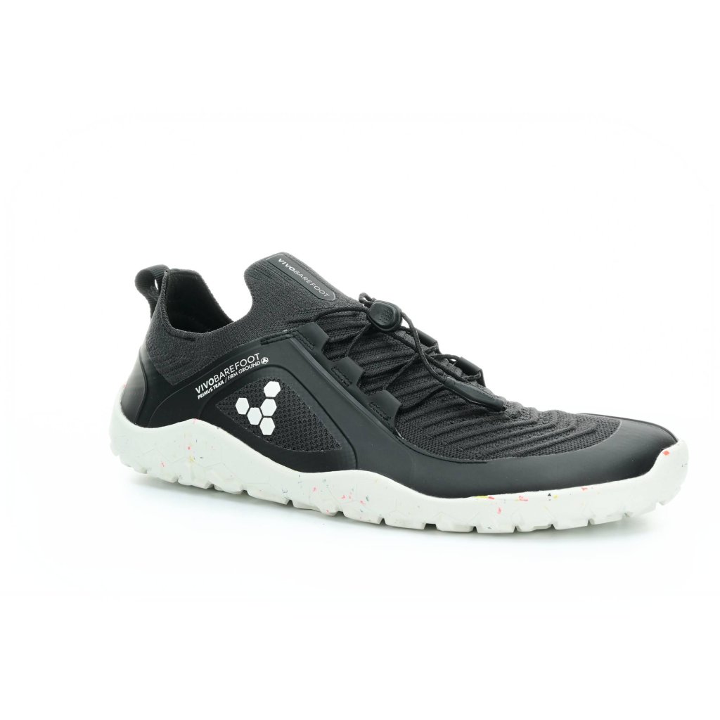 Vivobarefoot Primus Trail Knit FG M Obsidian/White Textile Outdoor-Barfußschuhe