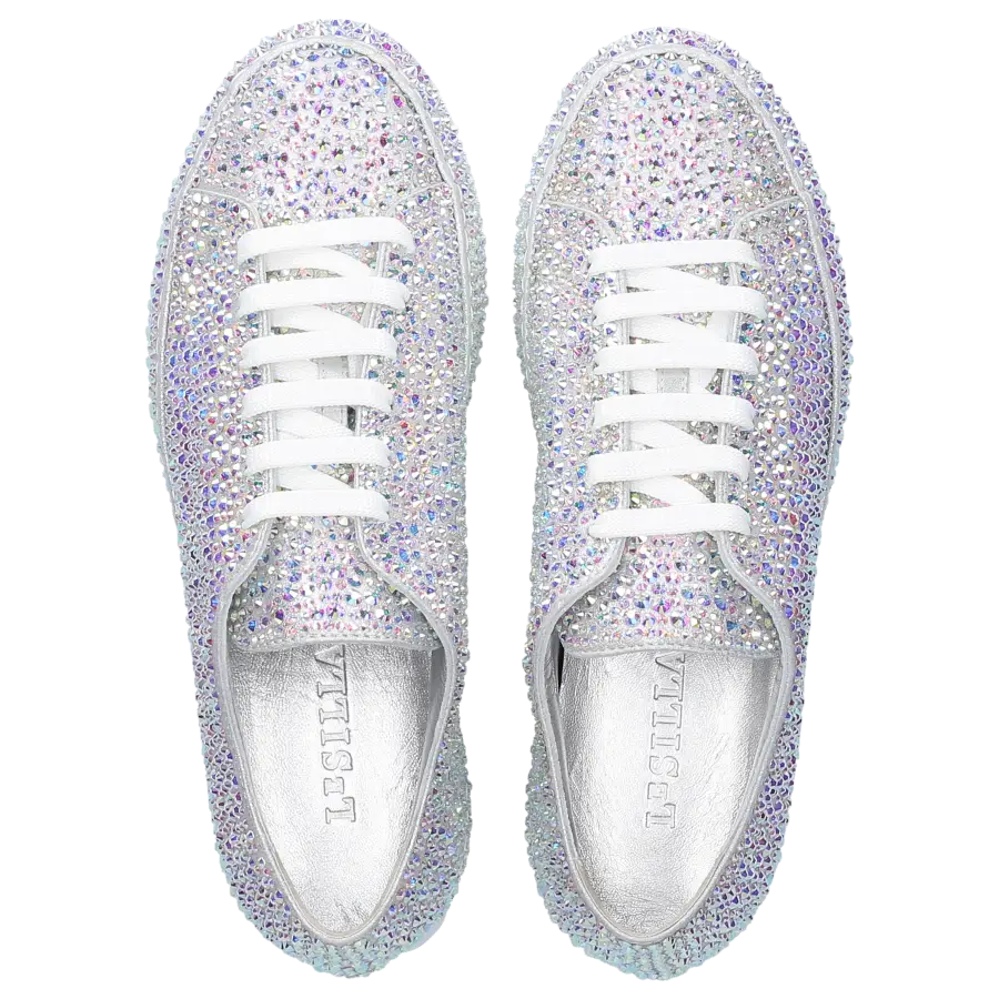 Le Silla - Sneaker low PRINCE Veloursleder - silber