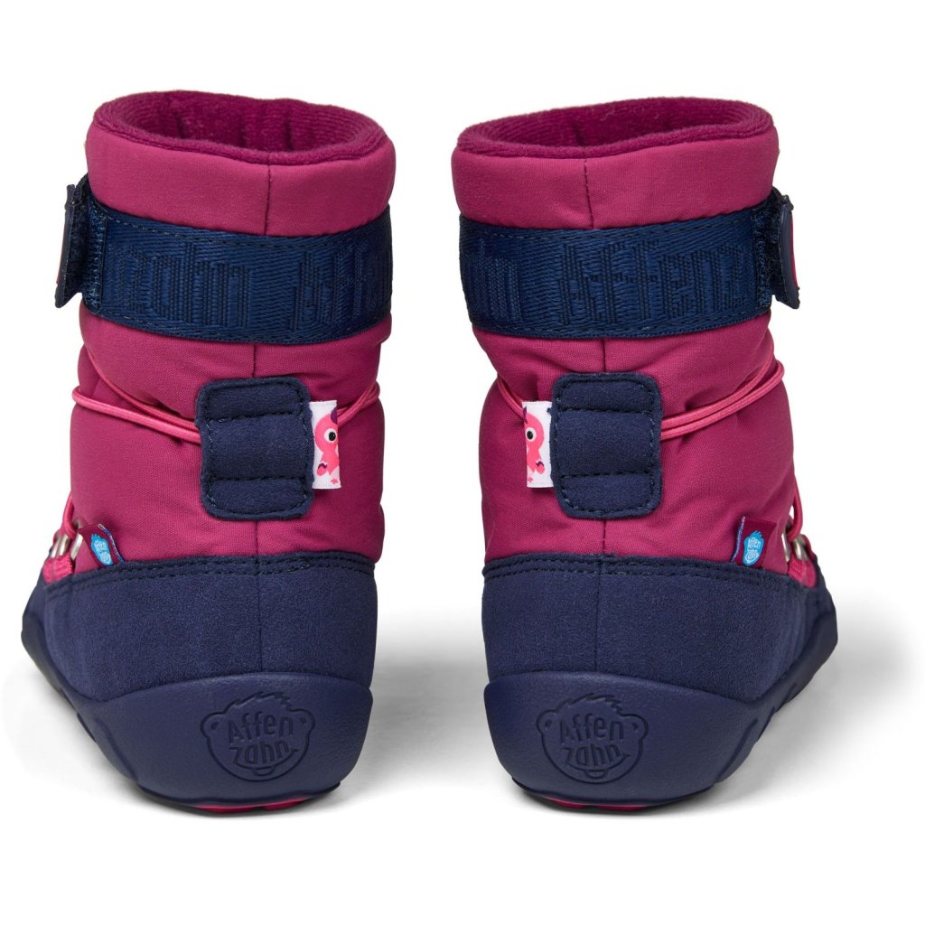 Affenzahn Schneestiefel Vegan Snowy Flamingo Pink Winterbarfußschuhe