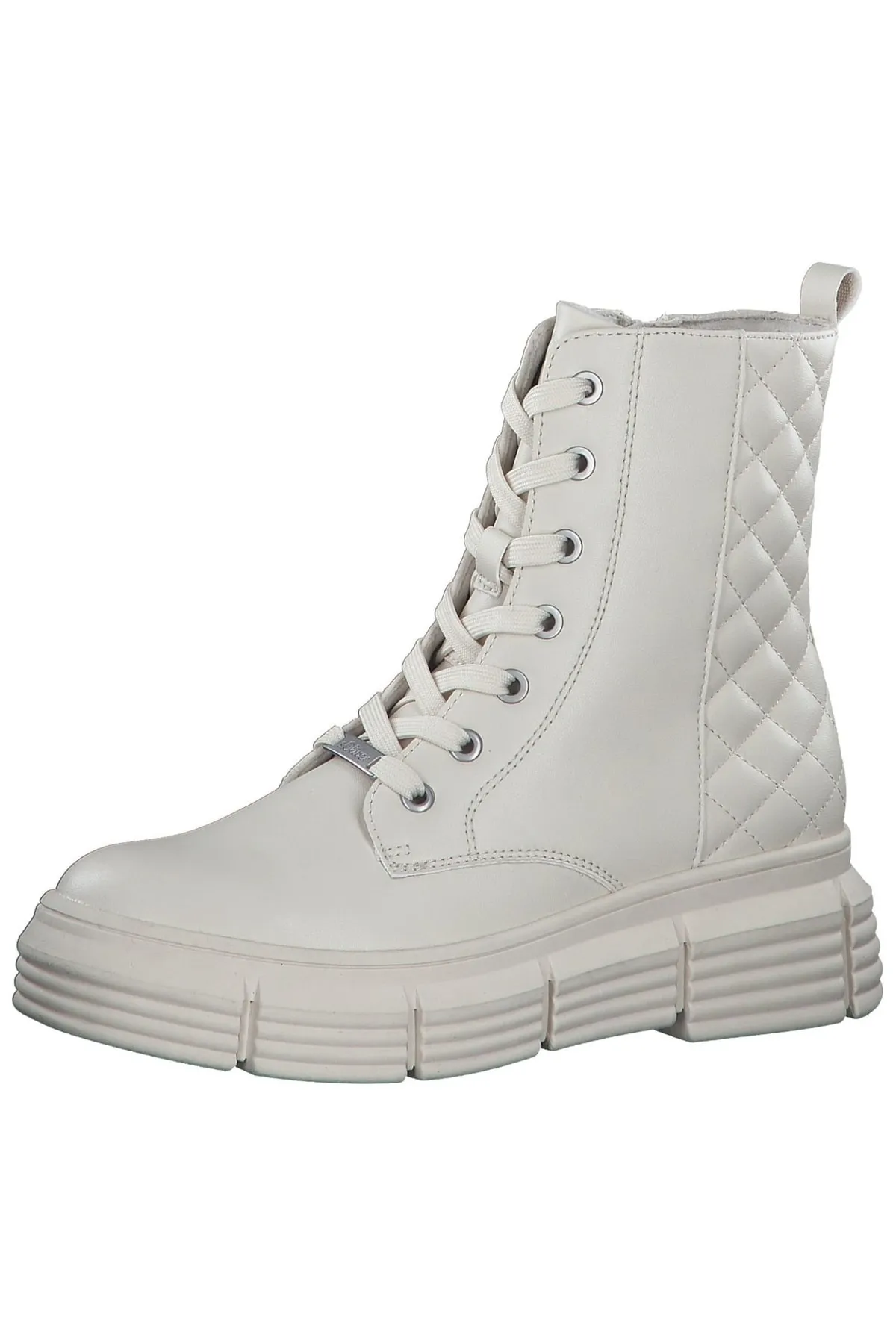 s.Oliver  Stiefelette - Grau - Blockabsatz