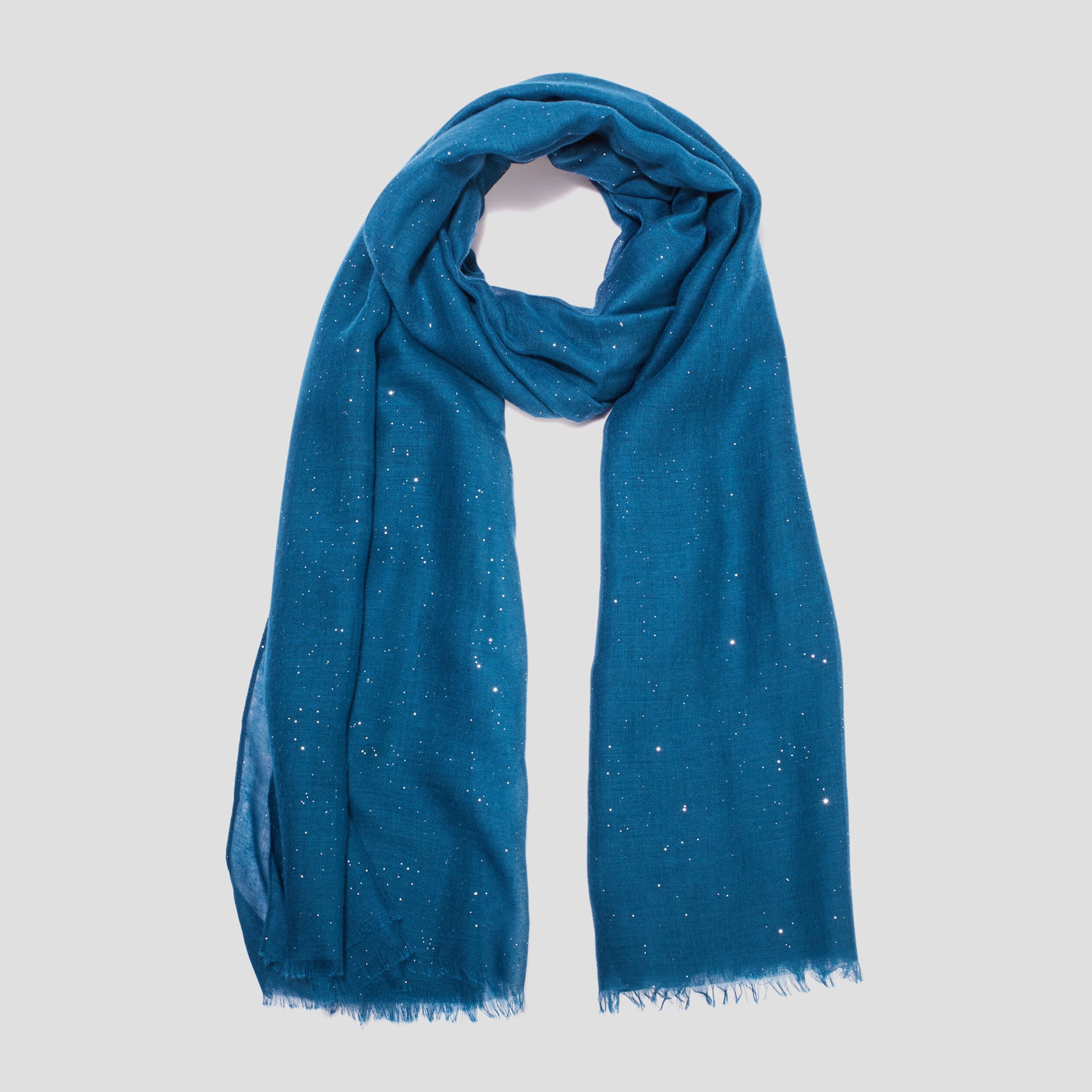 Foulard bleu canard femme | La Halle