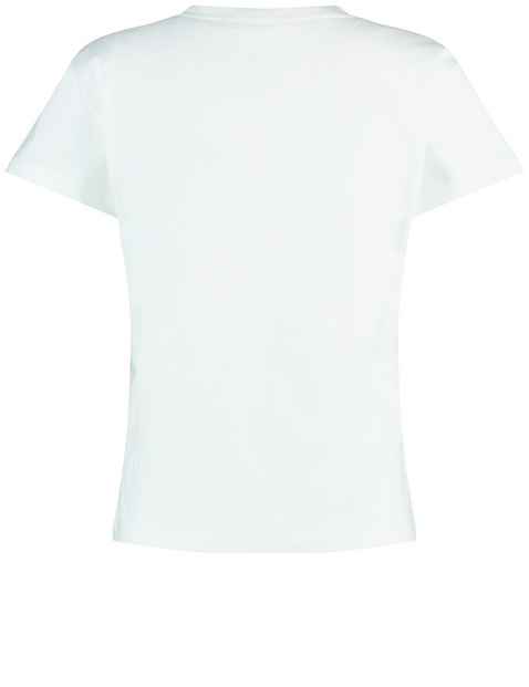 Baumwollshirt mit floralem Frontprint